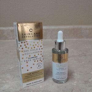 24K Gold Collagen Plumping Face Serum NWT Size:1.69oz Skincare Revolution